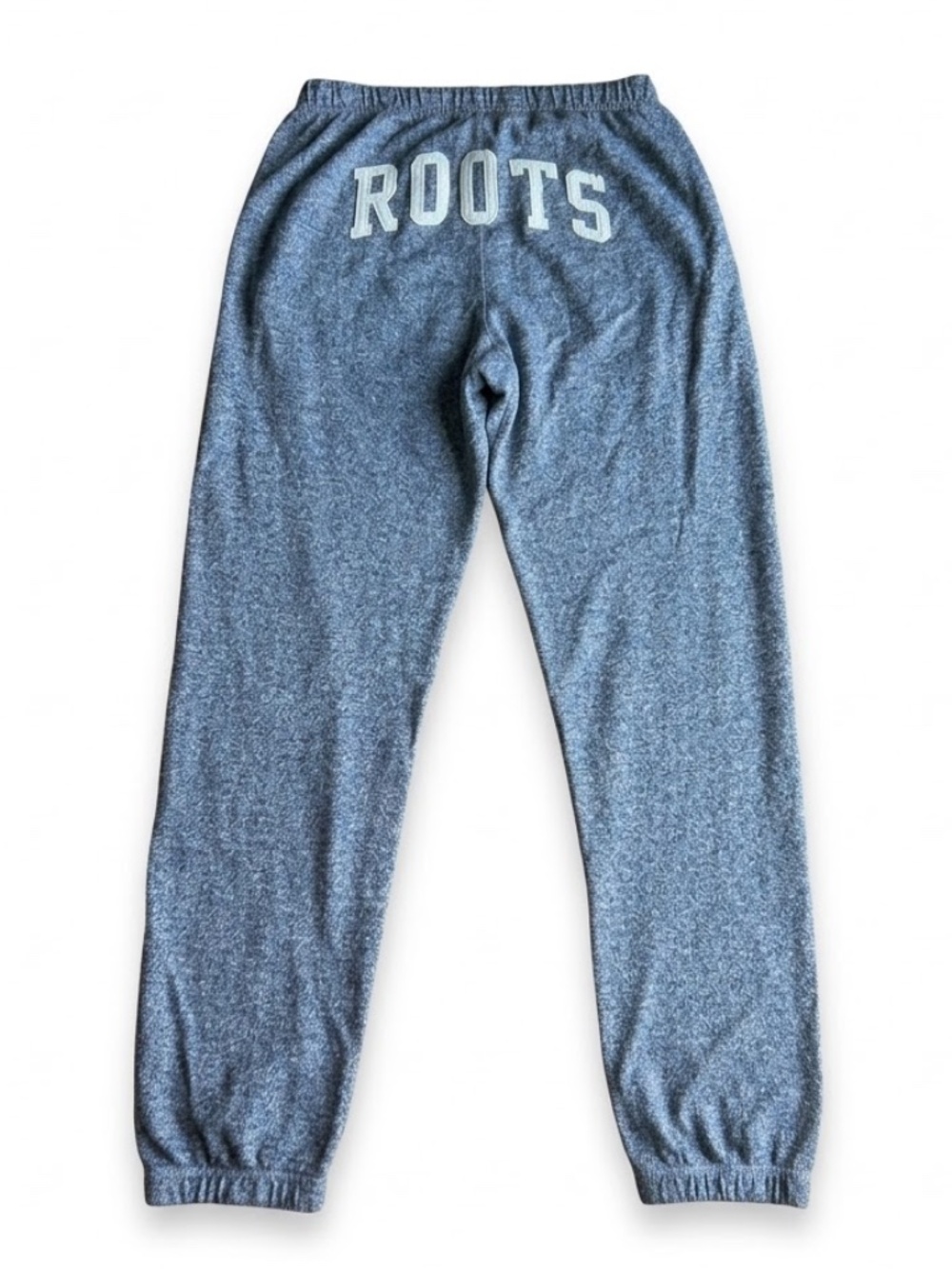 Roots Salt & Pepper Heather Gray Sweatpants with Booty Logo - Size S